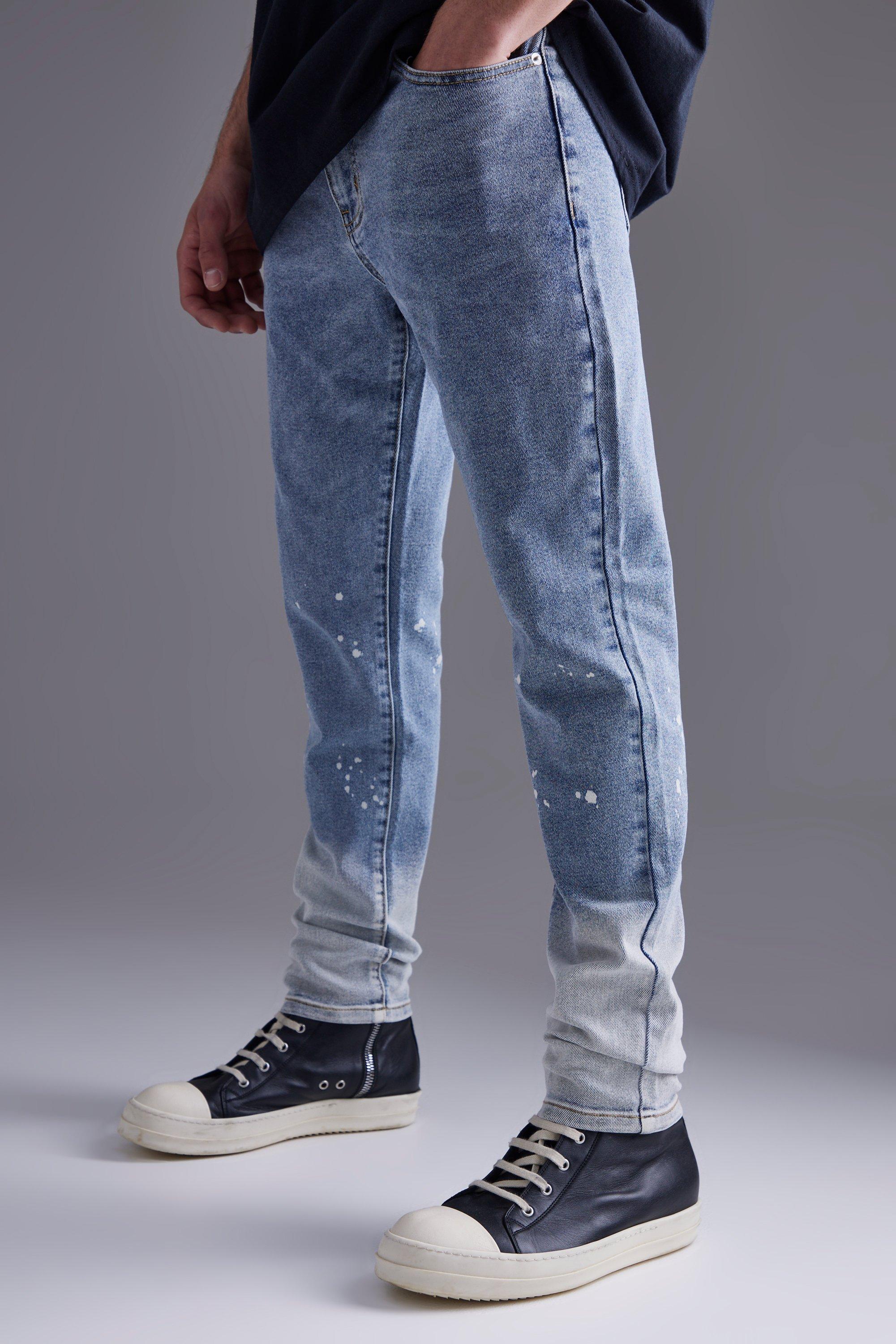 Two toned deals jeans men's